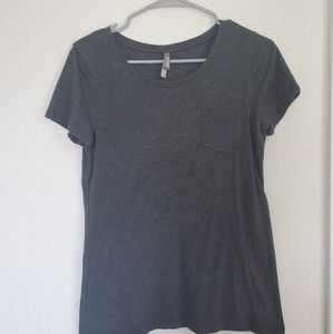 Soft swoop neck t-shirt